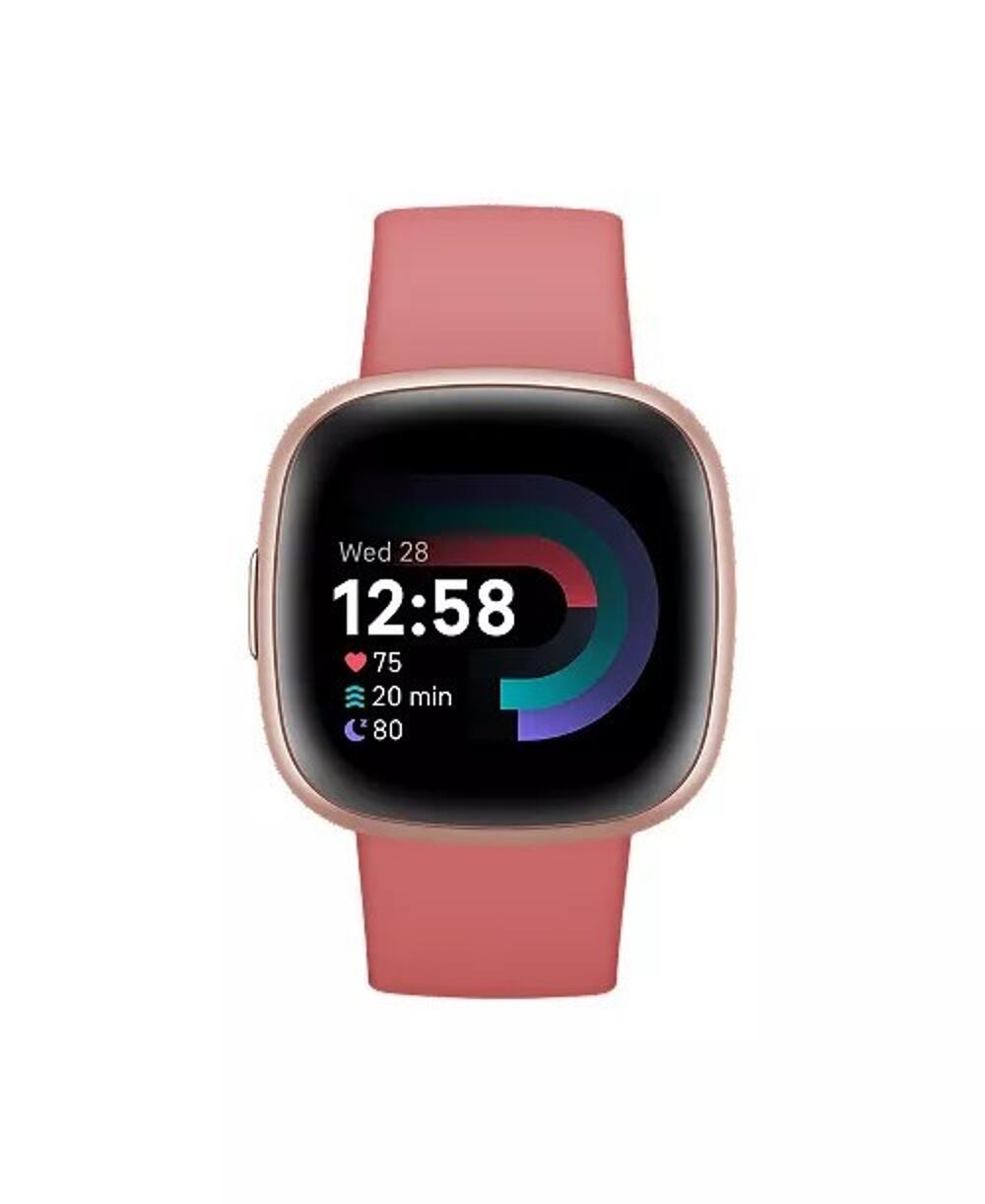FitbitVersa 4 Pink Sand Copper Rose Smartwatch